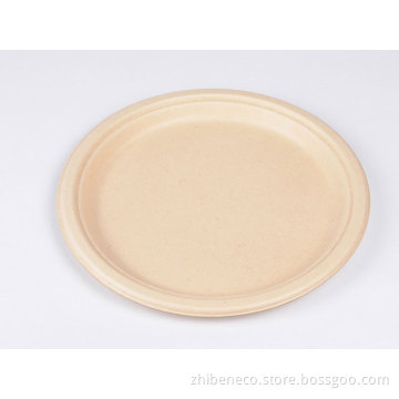 Eco Biodegradable Compostable Disposable Strong Paper Pulp Plates Cost Bulk